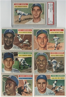 1956 Topps Baseball Collection (168 Different) Including Hall of Famers